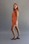 Women's Muslin Buttoned Shorts and Vest Set - 3