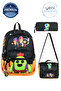 Brawl Stars Game Patterned Triple Luxury Boys' Primary School Waterproof School Bag Set (Bag Thermal Lunch Bag Pen Holder)
