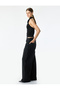 Glittery Collar Sleeveless Evening Dress Blouse - 3