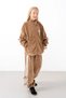 9-15 Years Moderno Ribbon Velvet Girl's Suit-Latte - 2