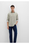 Striped Green Shirt Slim Fit / Slim Fit 0211698-91114