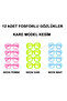 Phosphorescent Square Model Glow Party Glasses Glow in the Dark Glasses 12 Pieces (5263) - 2