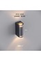 Lunara Glass 17 cm Led Wall Sconce Anthracite Aluminum with Glass Detail Ip65 Indoor Outdoor Garden Facade Lighting - 6