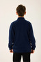 Licensed Boy's Cardigan for Ages 5-16 - Navy Blue - 5