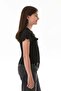 Ribbed Front Ruffled Lycra Girl's Bodysuit - 5