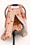 100% Cotton Two-Layer Muslin Stroller Cover and Cushion with Beaded Silicone Filling Gots Certified 100 X 90 cm - 3