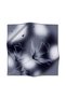 100% Twill Silk Floral Patterned Silver Colored 90X90 Scarf Sewing Shape: Hand Sewing - 6