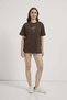 Crew Neck T-Shirt with Stone Flower Detail - 3