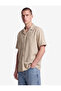 Regular Fit Turn-Down Collar Cotton-Linen Blend Short Sleeve Shirt - 2