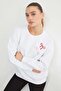 3 Thread Bow Embroidered Oversize Sweatshirt - 2