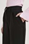 Armalife 6782 wool effect waist elastic palazzo women's pants - 4
