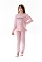 Focus Printed Girl's Pajama Set - 2