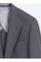 Gray Plain Modern Fit Suit - 8
