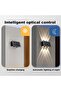 8LED White 6000K Outdoor Solar Fence Lights Waterproof LED Up-Down Solar Wall Lights Porch Decor Gar - 3
