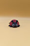 Knitted Patterned Ladybug Keychain (Plastic) - 2