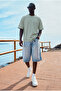 Men's Comfortable Fit Basic Gray Short Sleeve T-Shirt - 3