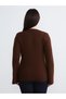 Two Mt Shop Quality Soulife Brown Knitwear Plain Women's Cardigan - 5