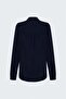 Plain Classic Shirt - Navy Blue - 8