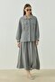 Rosella Skirt Suit Gray - 4