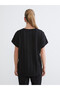 Original Oval Collar Textured Blouse - 5