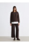 Two Mt Shop Quality Soulife Brown Oval Collar Stone Women's Sweatshirt - 5