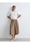 A-Line Skirt with Zipper at the Waist