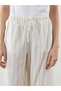 Trendlucky Women's Striped Linen Blend Trousers with Elastic Waist - 3