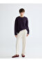 Esvab • Modern & Distinctive Zero Roba Collar Loose Fit Women's Knitwear Sweater - 3