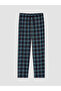 Regular Fit Plaid Men's Pajama Bottoms (S6) - 5