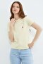 Floral Embroidered Crew Neck T-Shirt - 5