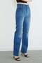 High Waist Cut-Cut Jeans - 7
