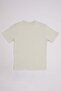100% Cotton Text Printed Boy's T-Shirt - 2