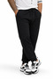 Plus Size Basic Sweatpants Full Lycra 11516 Black