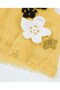 Girl's Yellow Floral Appliqué Sleeveless Cotton T-Shirt 2-8 Years Yellow - 4