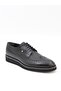 7061 Black Genuine Leather Eva Sole Lace-Up Men's Shoes - 2