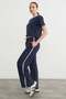 Wide Leg Sweatpants with Piped Side Pockets - 4