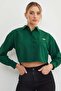 Crop Shirt with Butterfly Accessories - 2