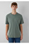 Khaki Basic T-Shirt Loose Fit / Comfortable Loose Cut 066249-80692 - 3