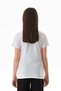 100% Cotton Text and Flower Printed Crew Neck Girl's T-Shirt - 4