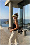 Uv Protection for Summer Beach, for Women, Wide Brim Visor Roll Sun Hat
