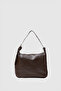 Aura Belt Detailed Shoulder Bag Brown - 2
