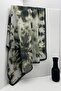Cloud Pattern Soft Cotton Textured Dark Green Scarf, Non-Slip, Firmly Structured, Needle-Free Use, Anti-Sweat 95X95 - 5
