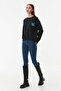Butterfly Printed Oversize Sweatshirt - 4