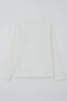 Girl's Long Sleeve T-Shirt with Pearls and Sequin Bow Embroidery, Ages 9-14, White - 4