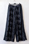 Italian Anthracite Shirt Collar 3/4 Sleeve Embroidered Wide Leg Woven Beach Bottom-Top Set 80-105 68-65 - 8