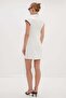 Ribbed Chest-Cut Out Mini Dress - 8