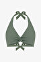الأخضر الجديد Underwire مثلث تويست بيكيني الأعلى - 5