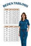 Single Top - Pocketless Lycra Unisex Doctor and Nurse Surgical Uniform Dark Blue |   Medi̇zi̇p - 2