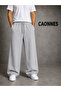 Men's Oversize 2-Piece Seasonal Black and Gray Loose-Fit Lace-Up Sweatpants - 4