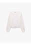 Comfortable Fit Long Sleeve Crew Neck Ribbed Sweatshirt - 2